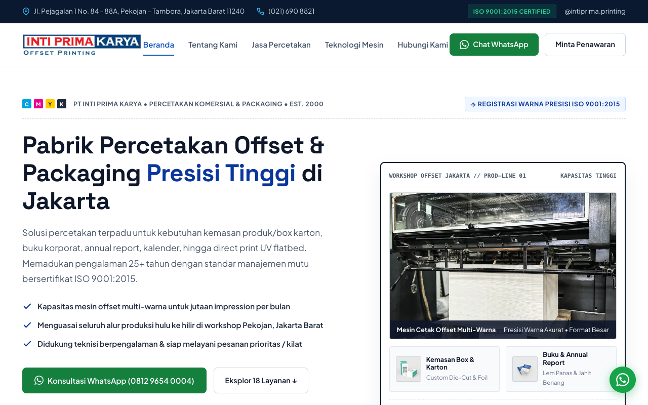 PT Inti Prima Karya Corporate Preview